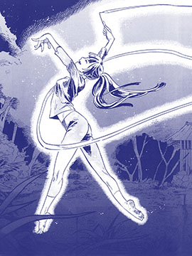 吾之彩带，风平而舞